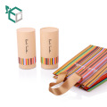 Luxury Gift Tube Cardboard Round Paper Packaging Box For Bottles